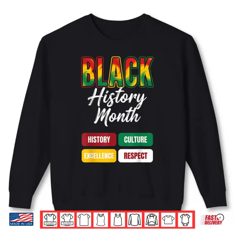Sweatshirt Black History Month Africa African Heritage Graphic Shirt