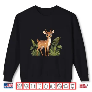 Sweatshirt Cute Baby Deer Woodland Forest Animal Fawn Shirt