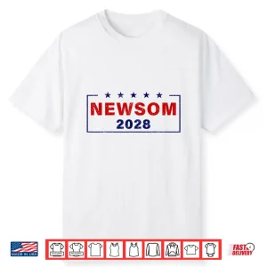 Gavin Newsom 2028 President We The People Retro Shirt