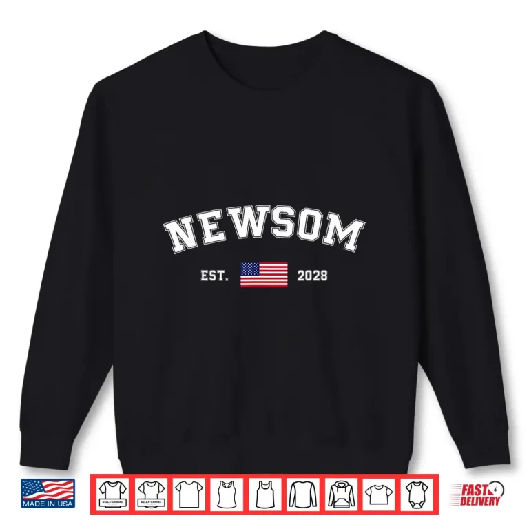 Gavin Newsom 2028 President Us Flag We The People Shirt 2 Sweatshirt Gavin Newsom 2028 President US Flag We The People Shirt