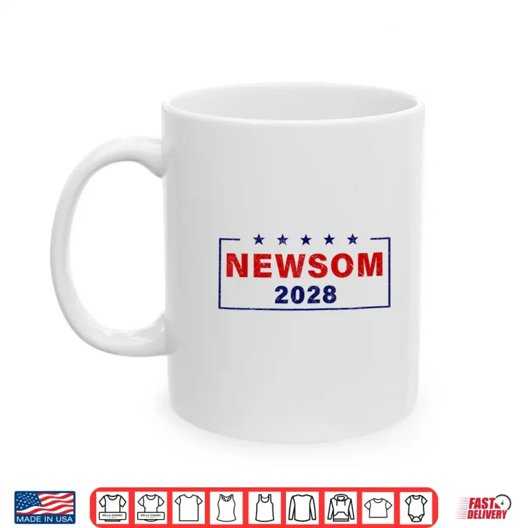 Mug Gavin Newsom 2028 President We The People Retro Shirt