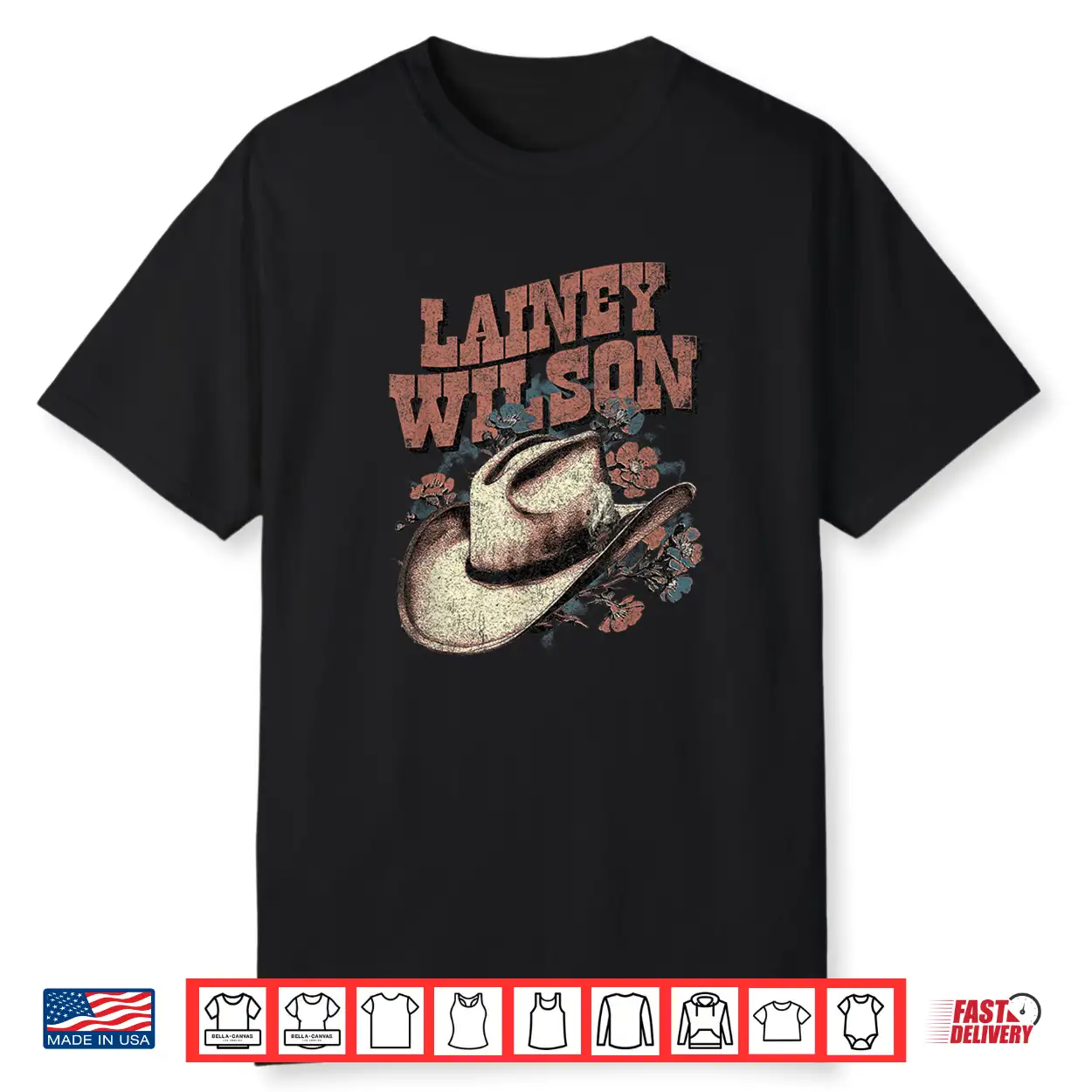 Lainey Wilson Hat Graphic Country Music Shirt Lainey Wilson Hat Graphic Country Music Shirt