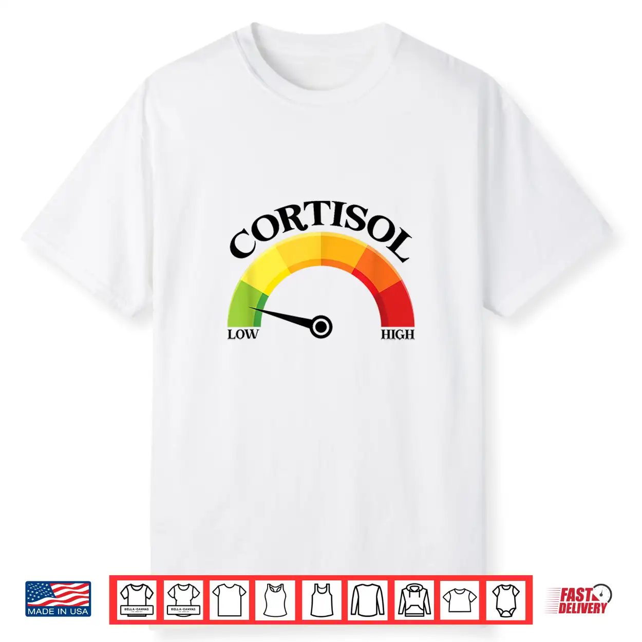 Low Cortisol Levels Wellness Motivation Shirt Low Cortisol Levels Wellness Motivation Shirt