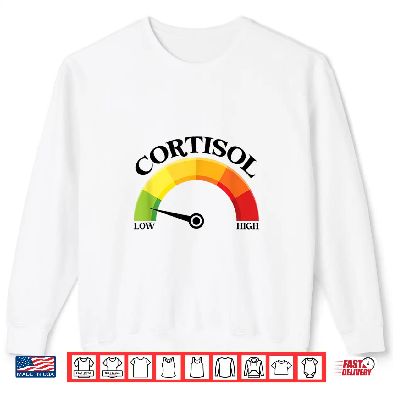 Low Cortisol Levels Wellness Motivation Shirt Low Cortisol Levels Wellness Motivation Shirt