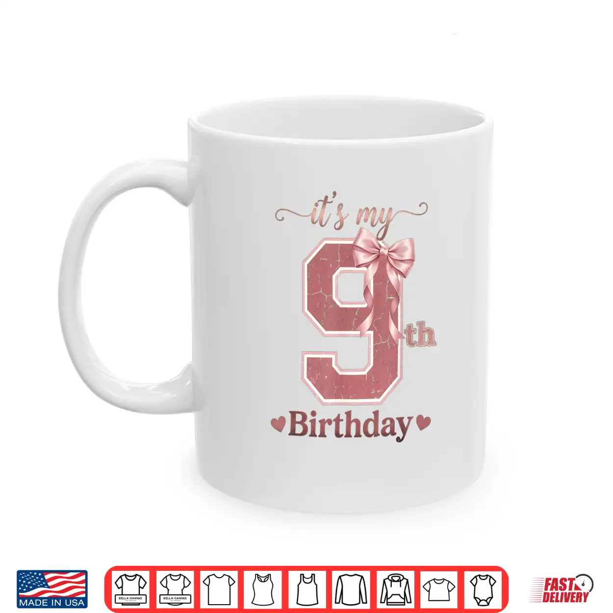 It’S My 9Th Birthday Girl Coquette Bow Pink 9 Year Old Shirt It’S My 9Th Birthday Girl Coquette Bow Pink 9 Year Old Shirt