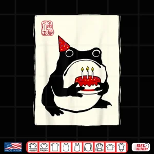Japanese Kawaii 3Rd Birthday Grumpy Frog Birthday Shirt 4 Design Japanese Kawaii 3rd Birthday Grumpy Frog Birthday Shirt