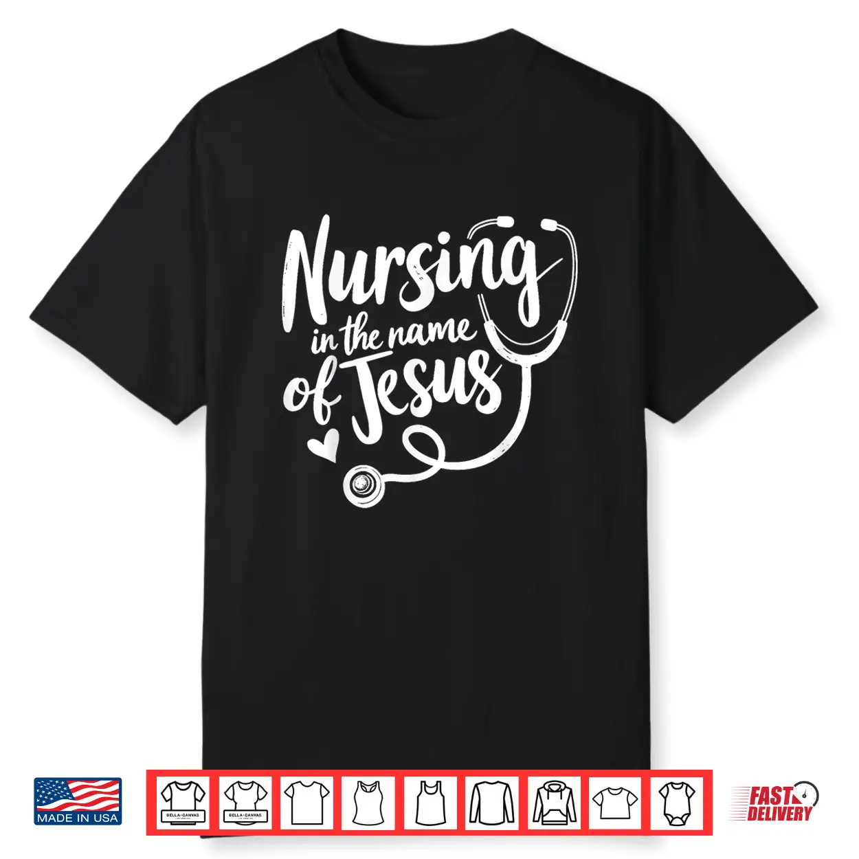 Nursing In The Name Of Jesus Christian Nurse Shirt Nursing In The Name Of Jesus Christian Nurse Shirt