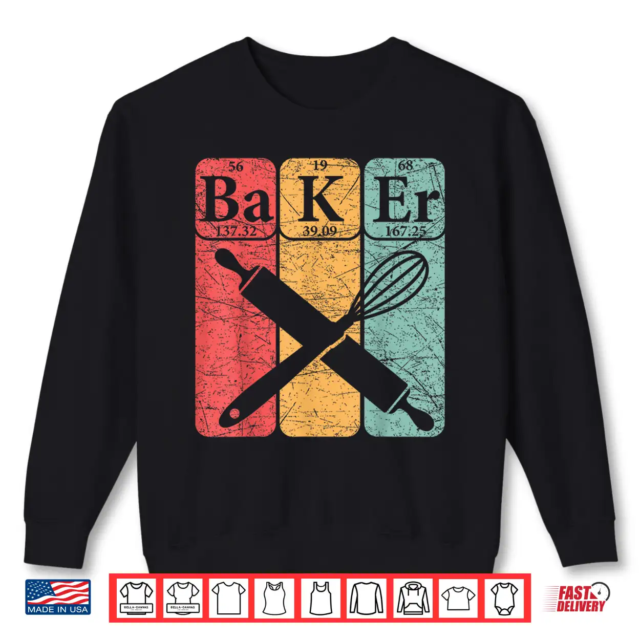 Baker Periodic Table Elements Baking Nerd Vintage Shirt Baker Periodic Table Elements Baking Nerd Vintage Shirt