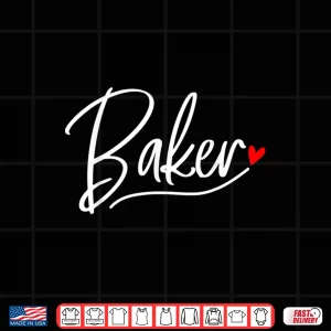 Design Baker Baking Heart Gift Shirt