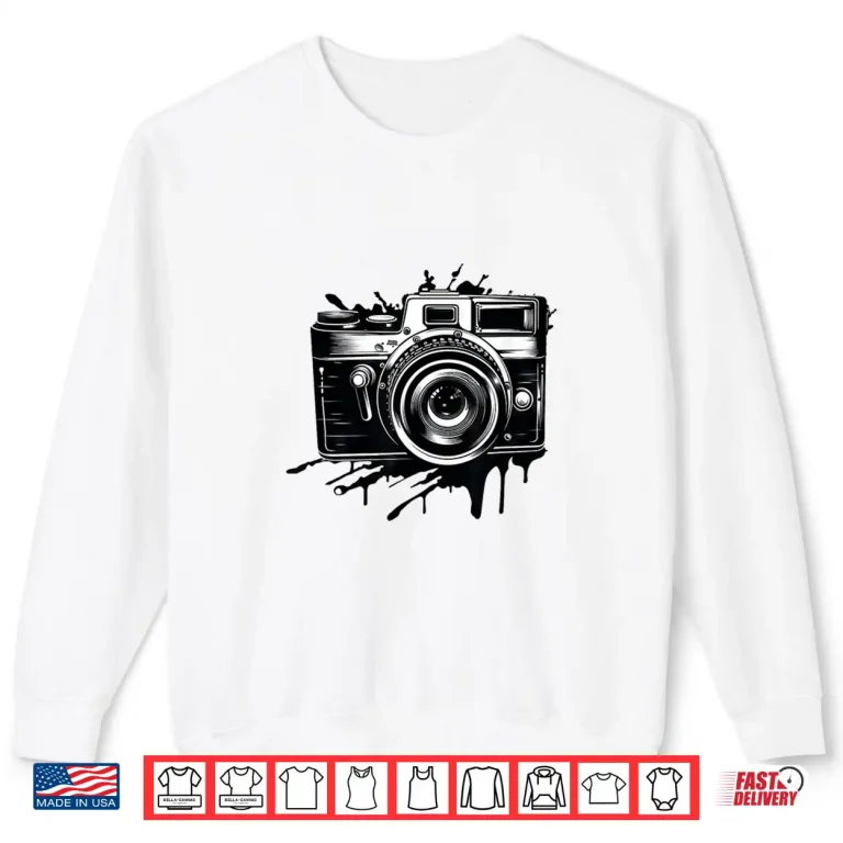 Sweatshirt Capture The Moment Vintage Camera Photographer Print Shirt