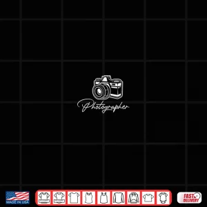 Design Camera Photographer Lens Cameraman Focus Photography Shirt 3