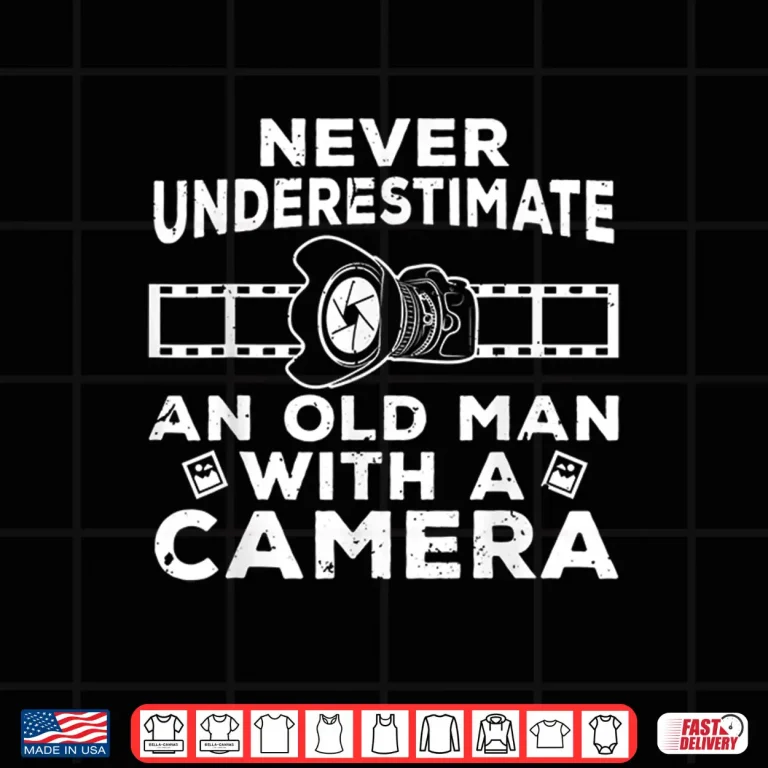 Design Cool Photography Grandpa Photographer Camera Lover Shirt 3
