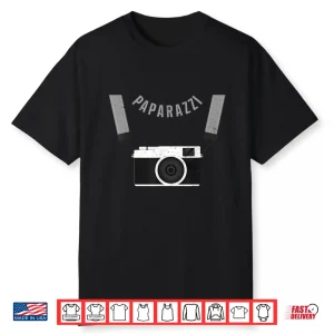 Cool Paparazzi Design Professional Press Photographer Shirt