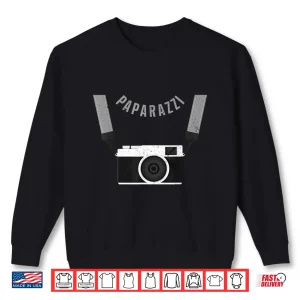 Sweatshirt Cool Paparazzi Design Professional Press Photographer Shirt