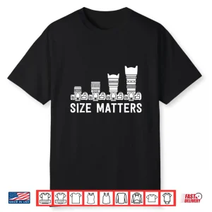 Funny Photography Shirt Lens Size Matters Statement