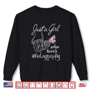 Sweatshirt Just A Girl Who Loves Photography Photographer Gift Shirt 3