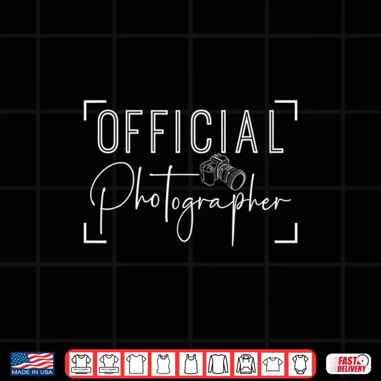 Design Official Photographer Event Photography Professional Shirt 3