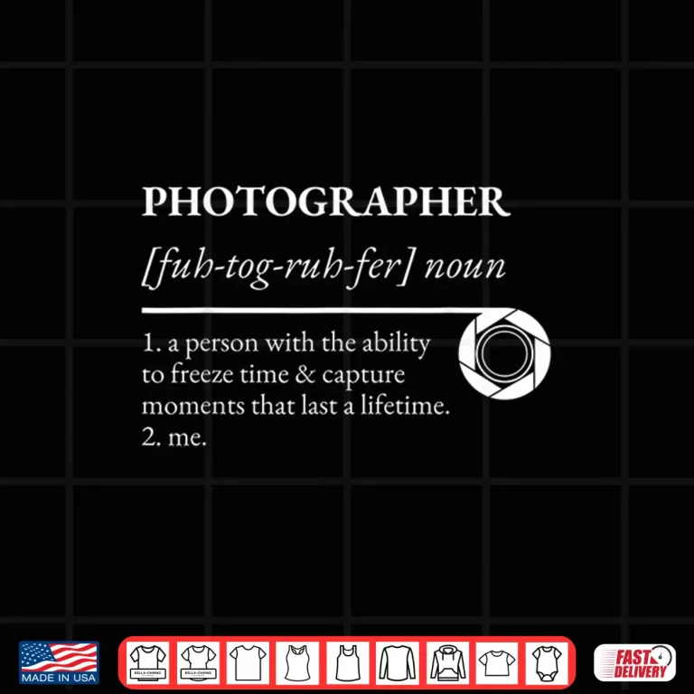 Design Photographer Definition Professional Career Shirt 3