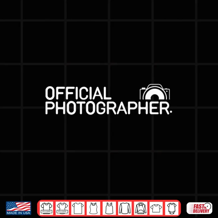 Design Official Photographer Event Photography Professional Gift Shirt