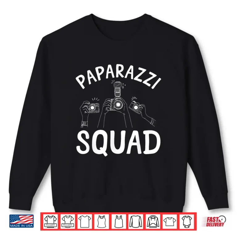 Sweatshirt Paparazzi Design Press Photographer Professional Shirt