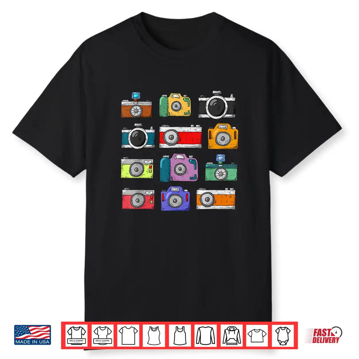 Photographer Retro Journalist Camera Photography Shirt Photographer Retro Journalist Camera Photography Shirt