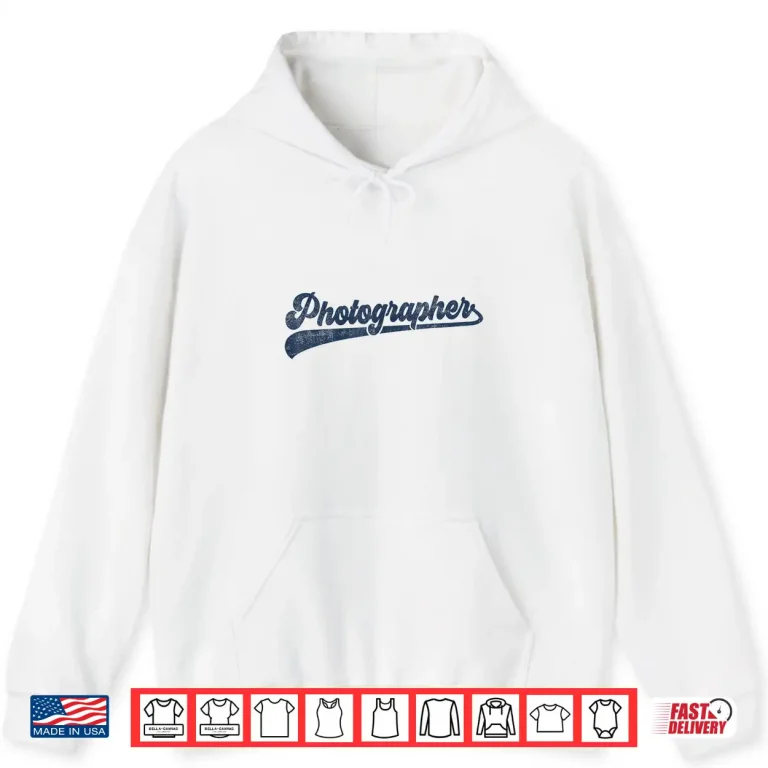 Hoodie Photographer Cute Vintage Graphic Professional Shirt
