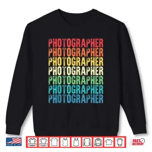 Sweatshirt Photographer Vintage Style Professional Job Shirt 3