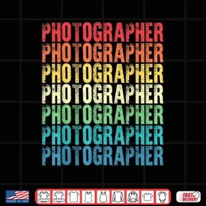 Design Photographer Vintage Style Professional Job Shirt 3