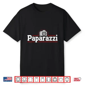 Photography Camera Lens Retro Paparazzi Graphic Shirt