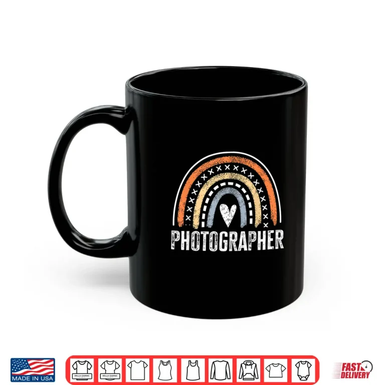 Mug Photographer Gifts For Women Funny Rainbow Photography Shirt