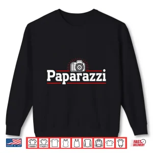 Sweatshirt Photography Camera Lens Retro Paparazzi Graphic Shirt 3