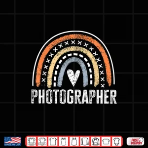 Design Photographer Gifts For Women Funny Rainbow Photography Shirt