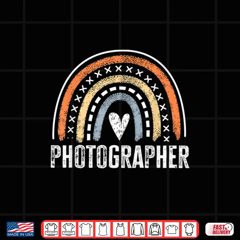 Design Photographer Gifts For Women Funny Rainbow Photography Shirt
