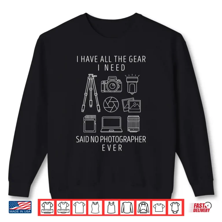 Sweatshirt Photography Lover Funny Camera Photographer Tee 3