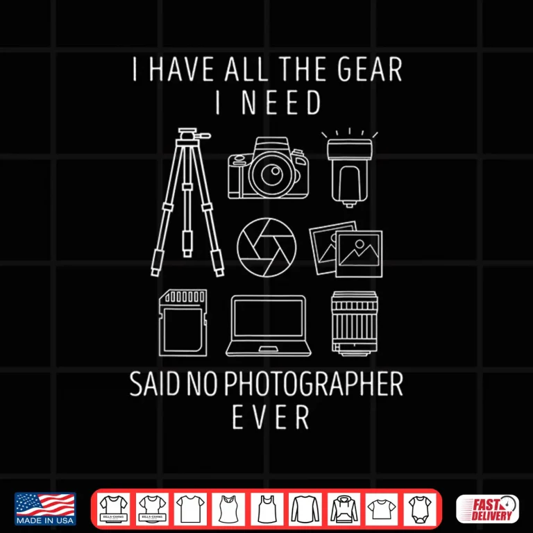 Design Photography Lover Funny Camera Photographer Tee 3