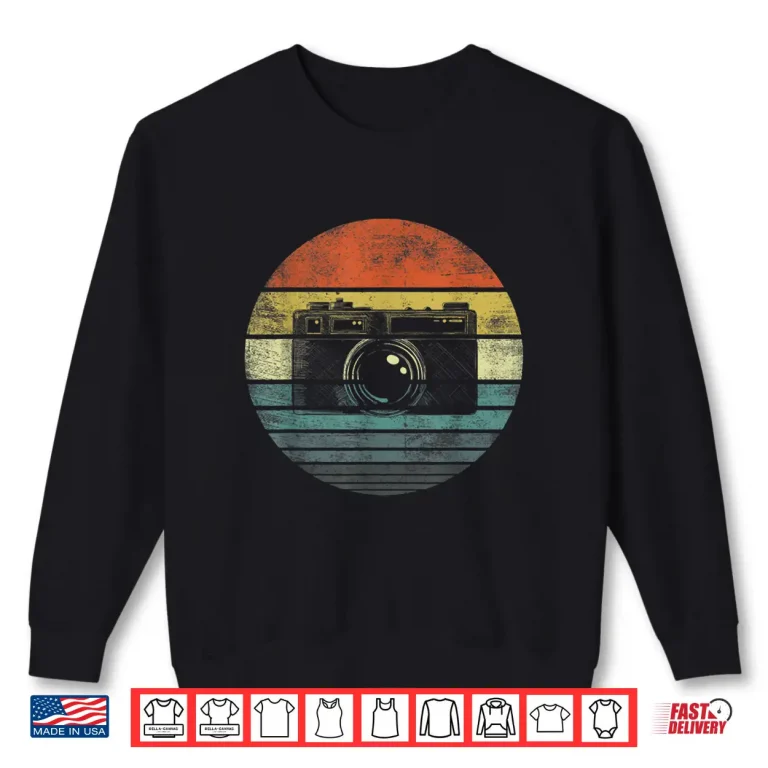 Sweatshirt Retro Vintage Camera Photography Lover Gift Shirt 3