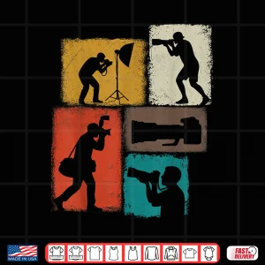 Design Photographer Vintage Collage Photojournalist Graphic Shirt