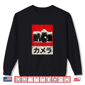 Sweatshirt Vintage Japanese Analog SLR Camera Retro Film Shirt 3