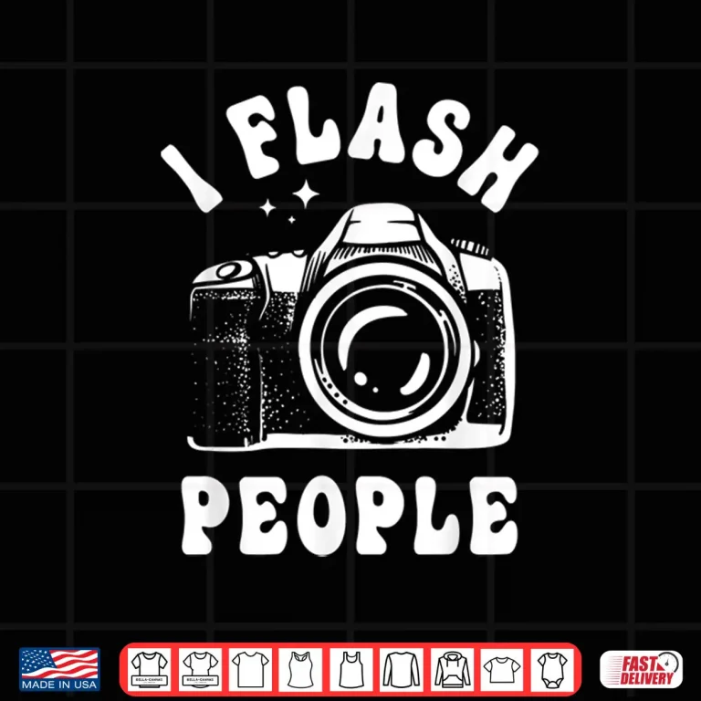 Design Photography Lover I Flash People Funny Camera Photographer Shirt