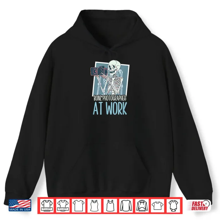 Hoodie X Ray Tech Halloween Bone Photographer At Work Shirt