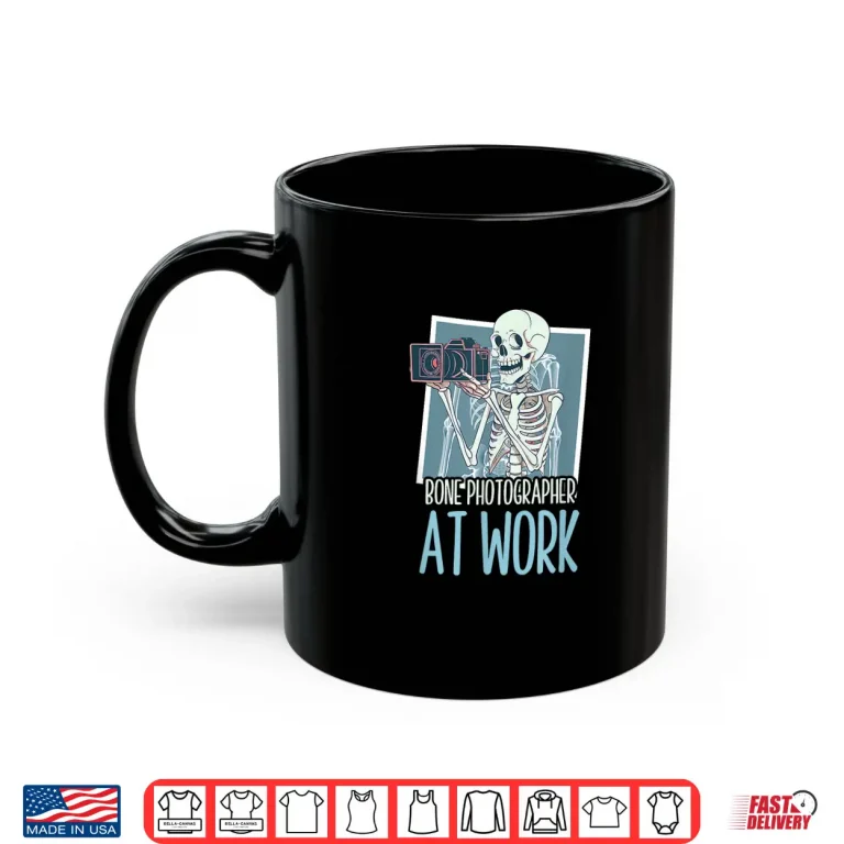 Mug X Ray Tech Halloween Bone Photographer At Work Shirt