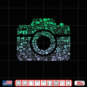 Design Camera Iconography Professional Photography Boys Shirt 2