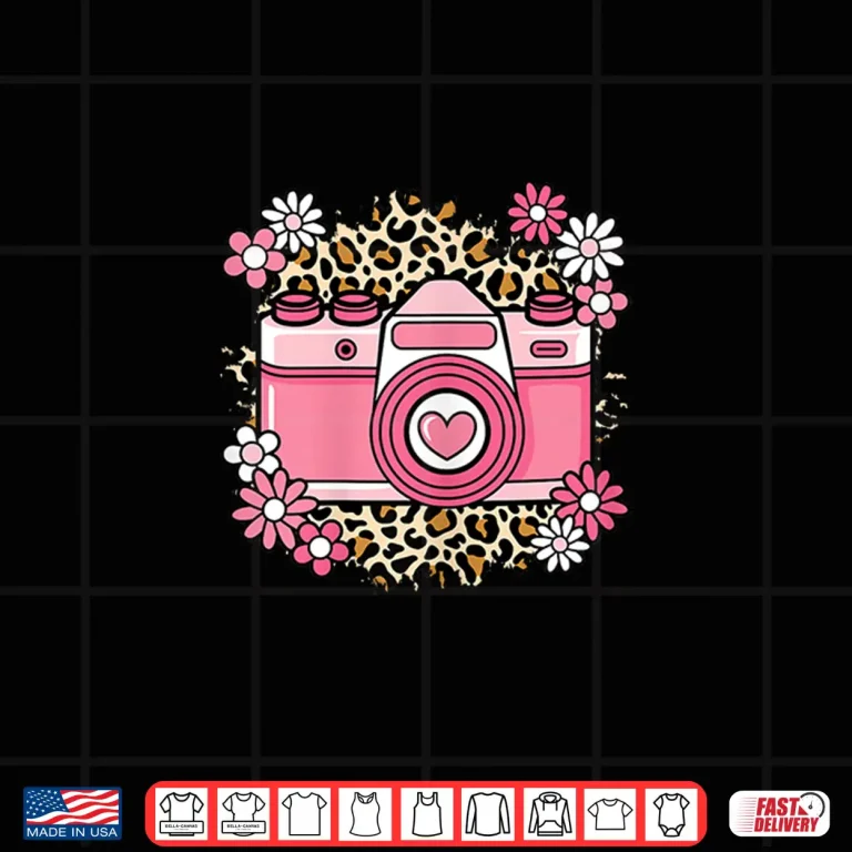Design Cute Camera Photography Love Photographer Women Girls Shirt 2