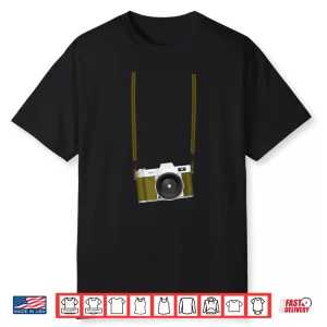 Fake Tourist Camera Design Holiday Vacation Photographer Shirt