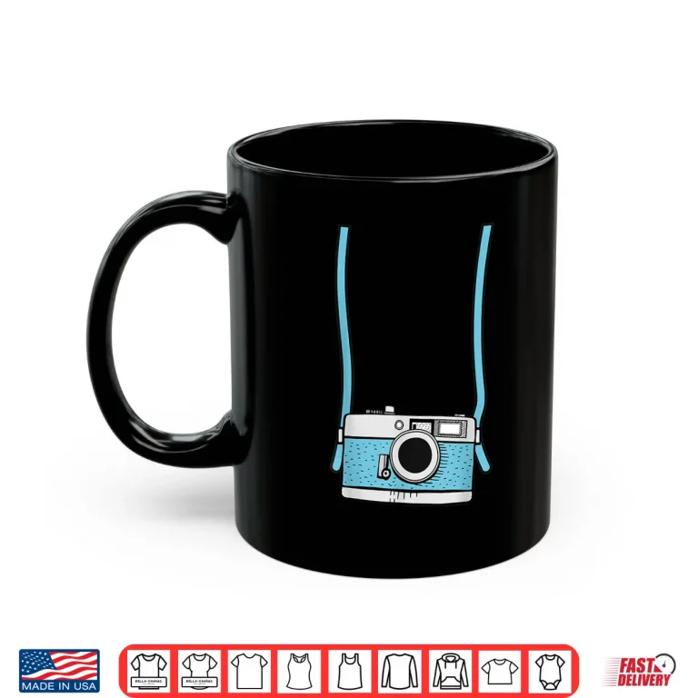 Mug Fake Camera Fake Tourist Fun Vacation Graphic Shirt 2