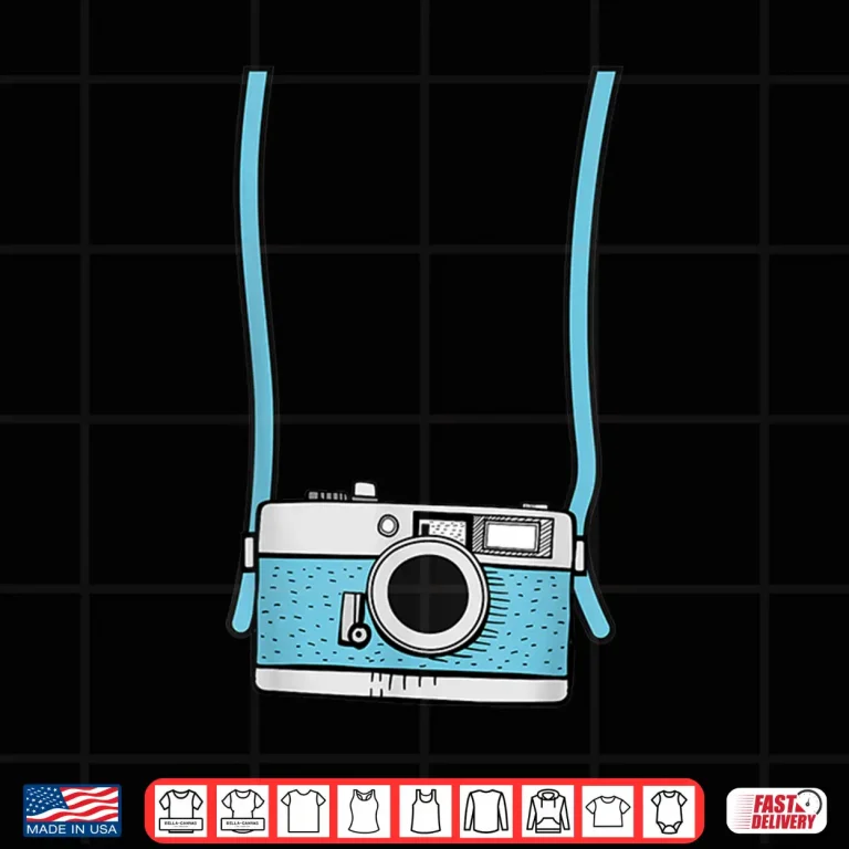 Design Fake Camera Fake Tourist Fun Vacation Graphic Shirt 2