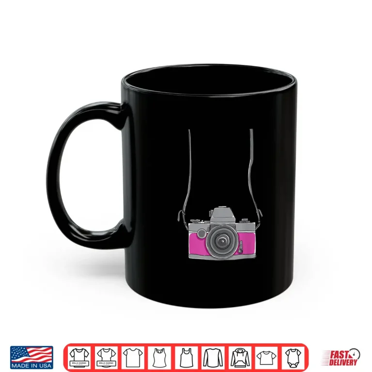 Mug Fake Tourist Camera Funny Holiday Vacation Photographer Shirt 2
