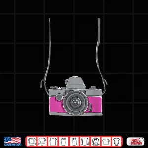 Design Fake Tourist Camera Funny Holiday Vacation Photographer Shirt 2