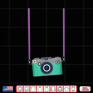 Design Fake Tourist Camera Graphic Holiday Vacation Photographer Shirt 2