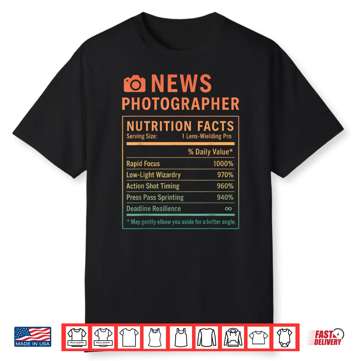 Funny News Photographer Professional Journalism Shirt Funny News Photographer Professional Journalism Shirt